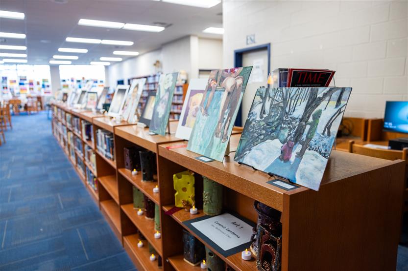 Students create art